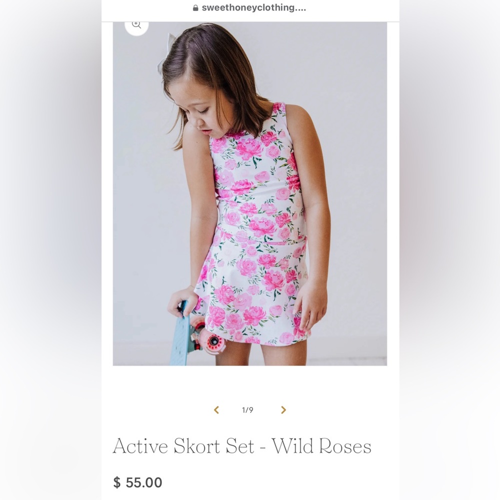 Sweet Honey skort set NWT